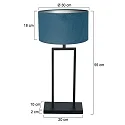 Steinhauer Lampe de table STANG E27 IP20, gradable