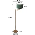 Mexlite Lampadaire BELLA E27 IP20, gradable