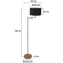 Mexlite Lampadaire BELLA E27 IP20, gradable