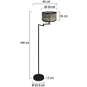 Mexlite Lampadaire BELLA E27 IP20, gradable
