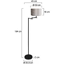 Mexlite floor lamp BELLA E27 IP20, dimmable