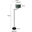 Mexlite floor lamp BELLA E27 IP20, dimmable