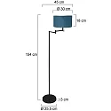 Mexlite floor lamp BELLA E27 IP20, dimmable