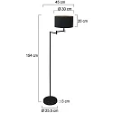Mexlite floor lamp BELLA E27 IP20, dimmable