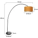 Mexlite Lampadaire SOLVA E27 IP20, gradable