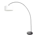 arc luminaire SOLVA 1 flame E27 IP20, black dimmable