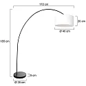 Mexlite Lampadaire SOLVA E27 IP20, gradable