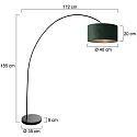 Mexlite floor lamp SOLVA E27 IP20, dimmable