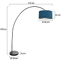 Mexlite Lampadaire SOLVA E27 IP20, gradable