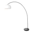 arc luminaire SOLVA 1 flame E27 IP20, black dimmable