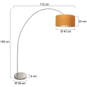 Mexlite arc luminaire SOLVA 1 flame E27 IP20, steel dimmable