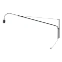 Steinhauer wall luminaire ELEGANT CLASSY 1 flame E27 IP20, black dimmable