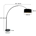 Steinhauer Lampadaire SPARKLED LIGHT E27 IP20, gradable
