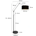 Steinhauer floor lamp PRESTIGE CHIC E27 IP20, dimmable