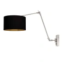 Steinhauer wall luminaire PRESTIGE CHIC 1 flame E27 IP20, steel dimmable
