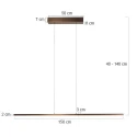 Steinhauer Luminaire à suspension BANDE IP20, gradable