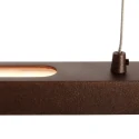 Steinhauer pendant luminaire BANDE 3 flames IP20, cocoa dimmable