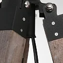 Mexlite Lampadaire TRIEK E27 IP20, gradable