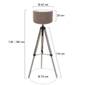 Mexlite Lampadaire TRIEK E27 IP20, gradable
