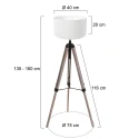 Mexlite Lampadaire TRIEK E27 IP20, gradable