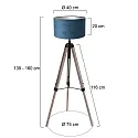Mexlite Lampadaire TRIEK E27 IP20, gradable