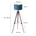 Mexlite Lampadaire TRIEK E27 IP20, gradable