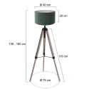 Mexlite Lampadaire TRIEK E27 IP20, gradable