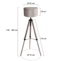 Mexlite Lampadaire TRIEK E27 IP20, gradable