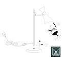 anne light & home Lampe de table PRETO GU10 IP20, gradable
