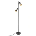 anne light & home floor lamp PRETO 2 flames GU10 IP20, black dimmable