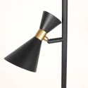 anne light & home floor lamp PRETO 2 flames GU10 IP20, black dimmable