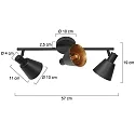 Mexlite ceiling luminaire OEROE E14 IP20, dimmable