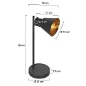 Mexlite Lampe de table OEROE E14 IP20, gradable