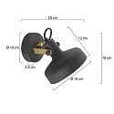 Mexlite wall luminaire PRATO E14 IP20, dimmable