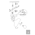 Mexlite wall luminaire PRATO E14 IP20, dimmable
