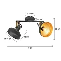 Mexlite ceiling luminaire PRATO E14 IP20, dimmable