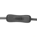 Mexlite table lamp PRATO 1 flame E14 IP20, black dimmable