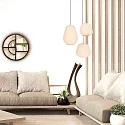 anne light & home Luminaire à suspension SABLE E27 IP20, gradable