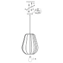 anne light & home Luminaire à suspension SABLE E27 IP20, gradable