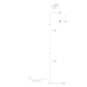Steinhauer Lampadaire PINTINO à 1 flamme GU10 IP20, noir gradable