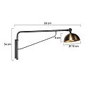 Steinhauer Luminaire mural PINTINO GU10 IP20, gradable
