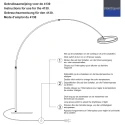 Steinhauer floor lamp RINGLUX IP20, dimmable