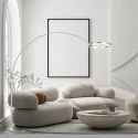Steinhauer floor lamp RINGLUX IP20, dimmable