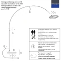 Steinhauer Lampadaire RINGLUX IP20, gradable