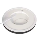 Steinhauer ceiling luminaire LUMINIX 1 flame IP44, black dimmable