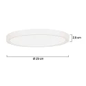 Steinhauer Luminaire de plafond CEILING AND WALL IP44, gradable
