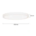 Steinhauer Luminaire de plafond LUMINIX à 1 flamme IP44, blanche gradable