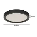 Steinhauer Luminaire de plafond CEILING AND WALL IP44, gradable