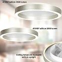 Steinhauer ceiling luminaire RINGLUX IP20, dimmable