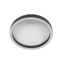 Steinhauer Luminaire de plafond RINGLUX à 2 flammes IP20, noir gradable